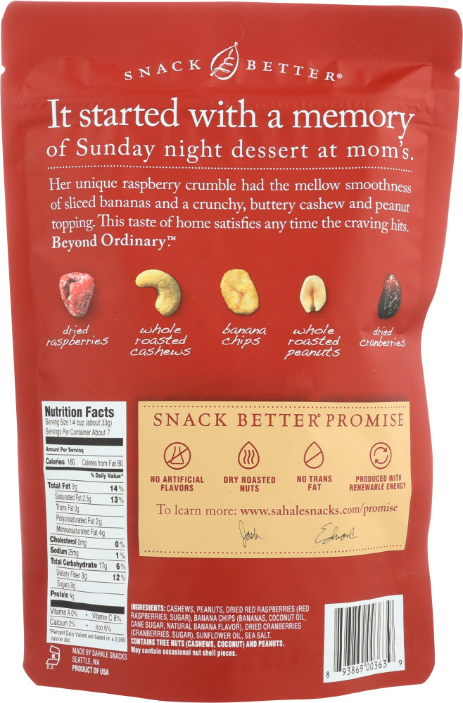 Sahale Snacks: Nut Mix Rspbry Crmb Cashe, 8 Oz