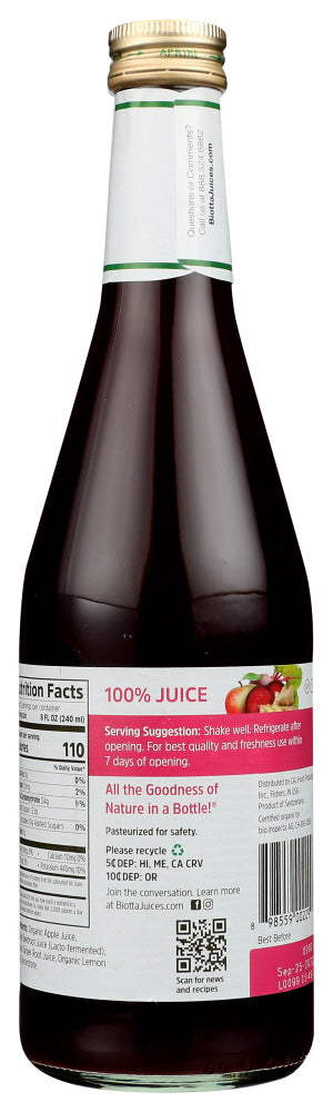 Biotta: Juice Apple Beet Gngr Org, 16.9 Oz