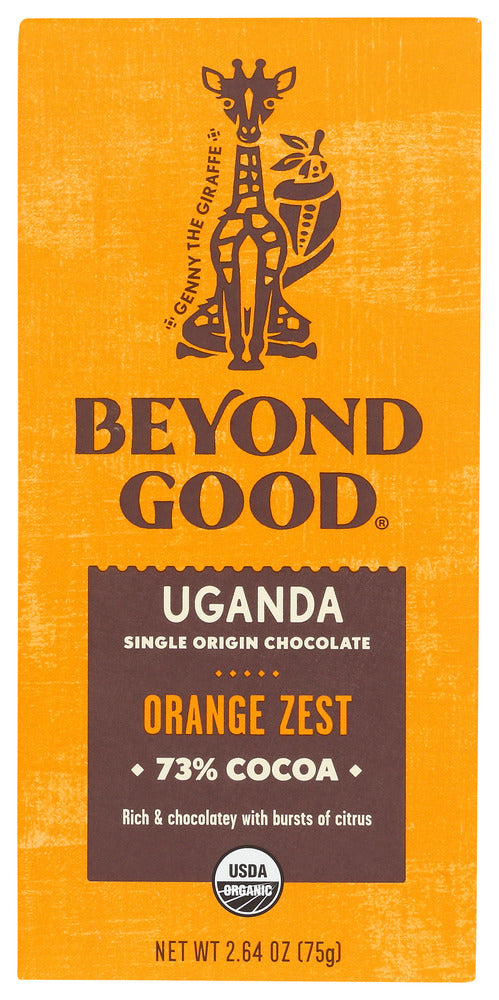 Beyond Good: Bar Choc Orange Zest, 2.64 Oz