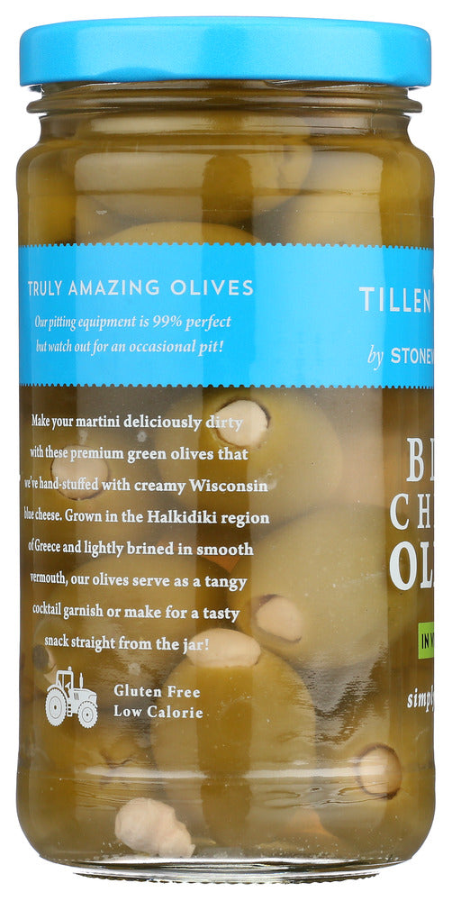 Tillen Farms: Olives Blue Cheese, 12 Oz