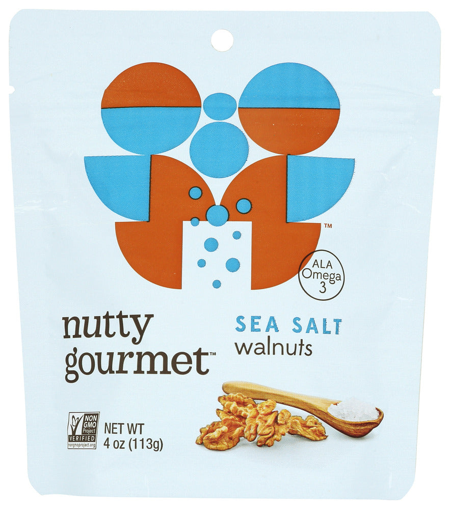 The Nutty Gourmet: Sea Salt Walnuts, 4 Oz