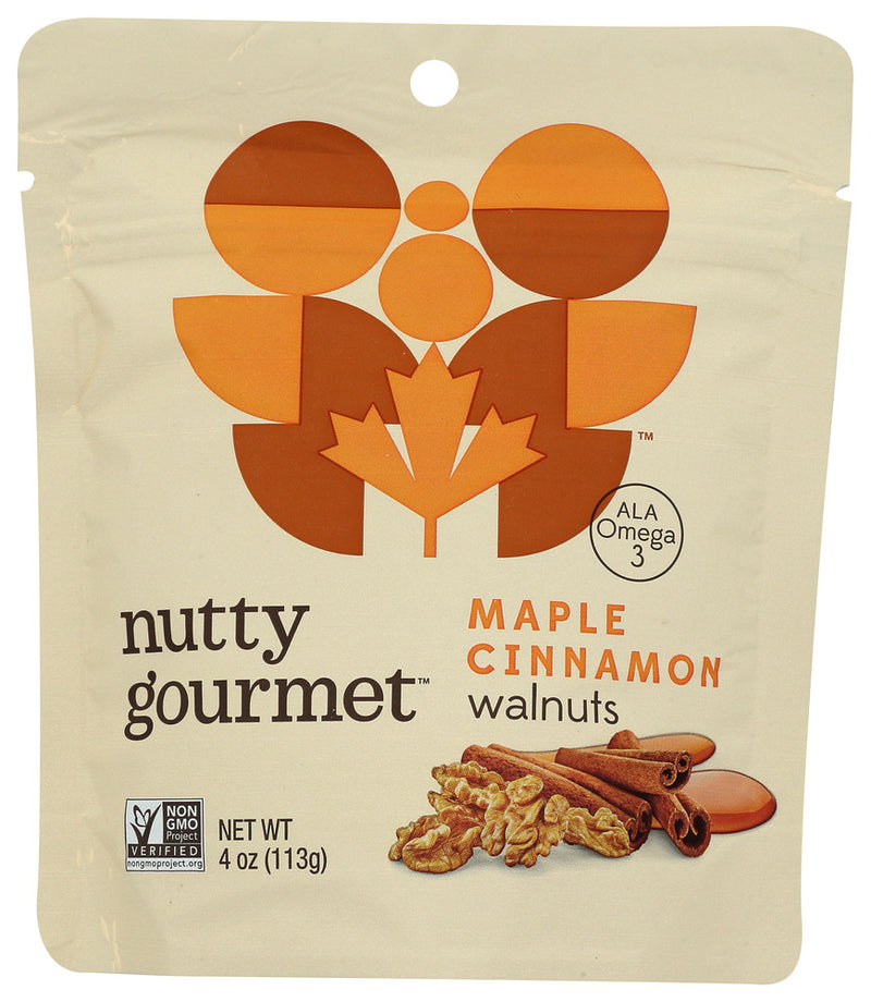 The Nutty Gourmet: Nut Maple Cinnamon Walnut, 4 Oz