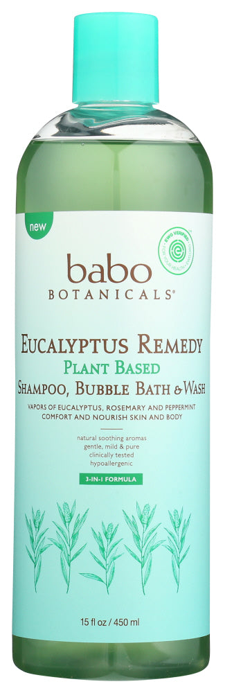 Babobotani: Shampoo Bath Baby Eucalyp, 15 Oz