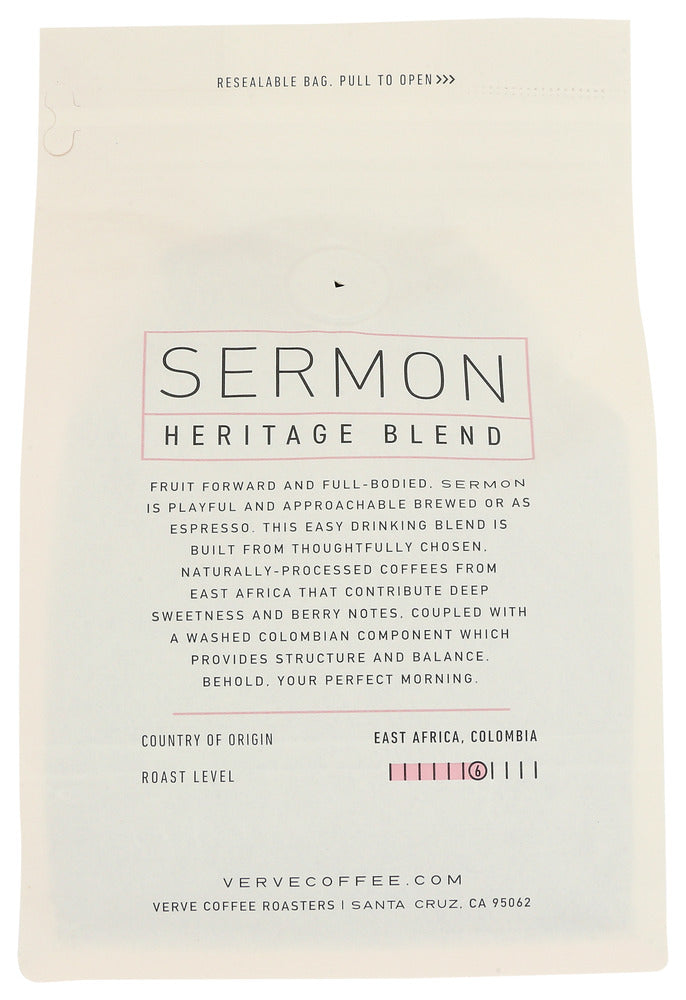 Verve Coffee Roasters: Sermon Whole Bean Coffee, 12 Oz