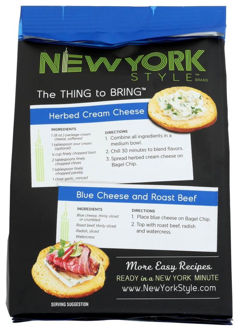 New York Style: Bagel Crisp Plain, 6 Oz