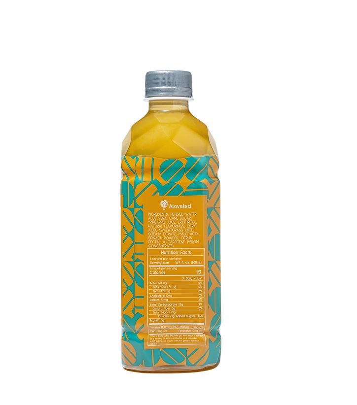 Alovated: Tropical Fantasy Aloe Vera Juice, 16.9 Fo