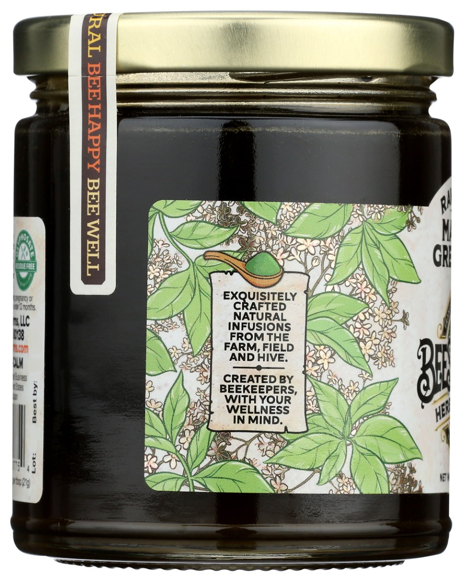 Bee Shepherd: Matcha Green Tea Raw Honey, 12 Oz