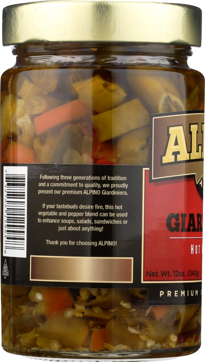 Alpino: Gardiniera Hot Pepper Mix, 12 Oz