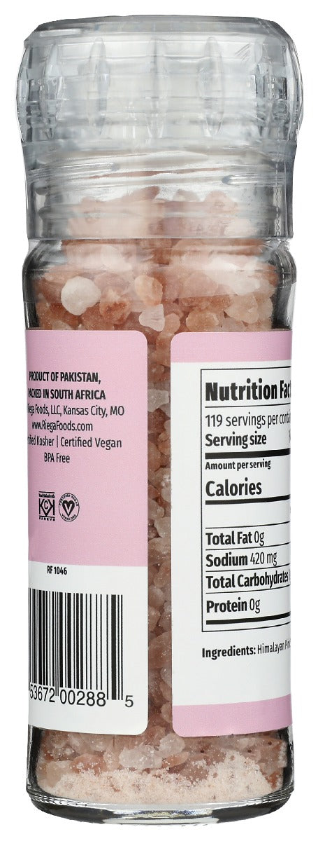 Riega: Himalayan Pink Salt Grinder, 4.2 Oz