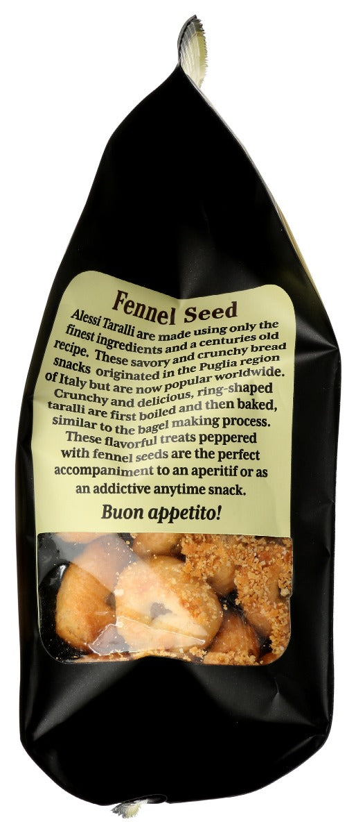 Alessi: Italian Organic Taralli Fennel Seed, 7 Oz