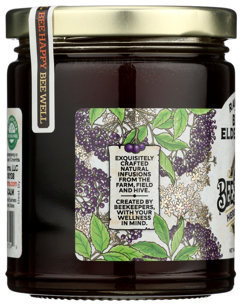 Bee Shepherd: Black Elderberry Raw Honey, 12 Oz