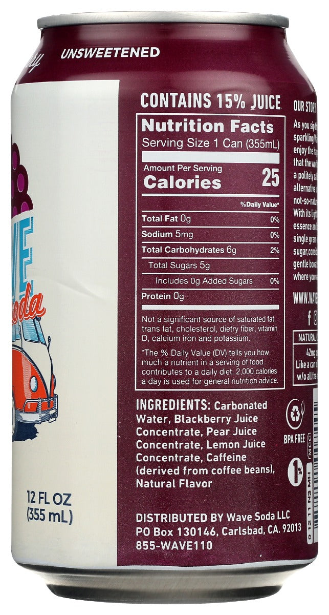 Wave Soda: Blackberry, 12 Fo