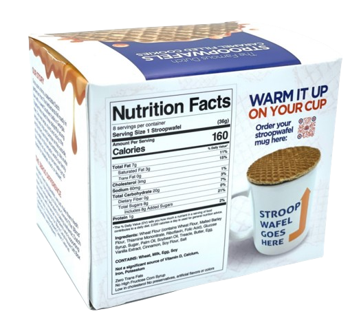 3Bros: Classic Caramel Stroopwafels 8Pc, 10.2 Oz