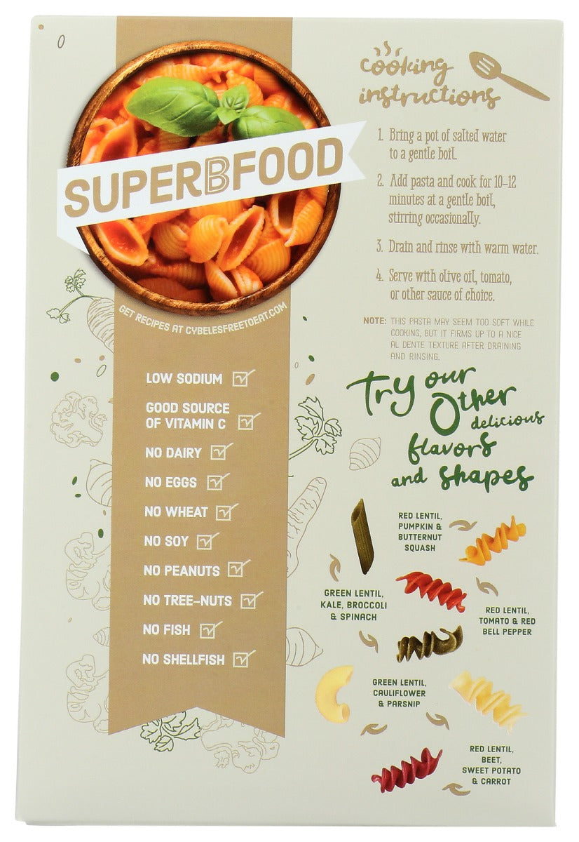 Cybeles: Superbfood White Shells Pasta, 8 Oz