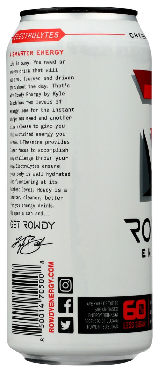 Rowdy Energy: Cherry Limeade, 16 Fo