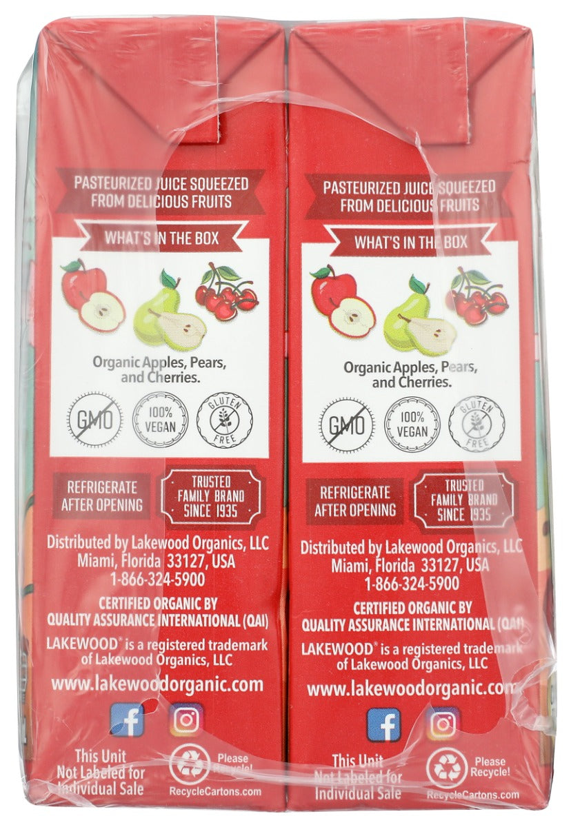 Lakewood: Littles Organic Cherry Fusion Juice Boxes 8Ct, 54 Fo