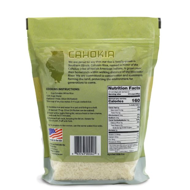 Cahokia Rice: White Rice, 32 Oz