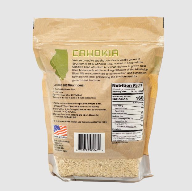 Cahokia Rice: Brown Rice, 32 Oz