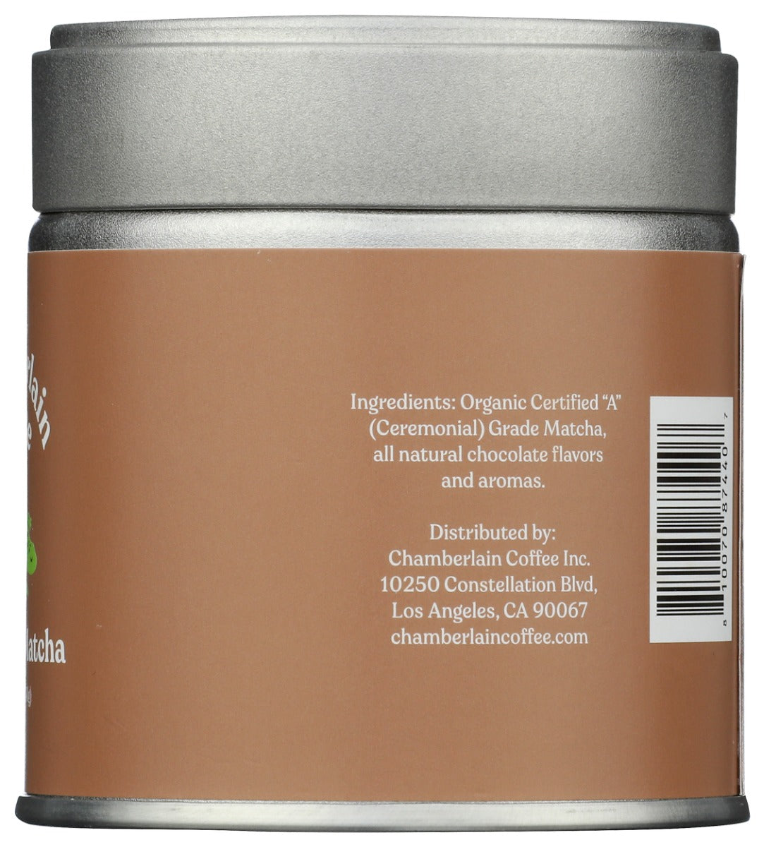 Chamberlain Coffee: Chocolate Matcha Green Tea Powder, 1.06 Oz