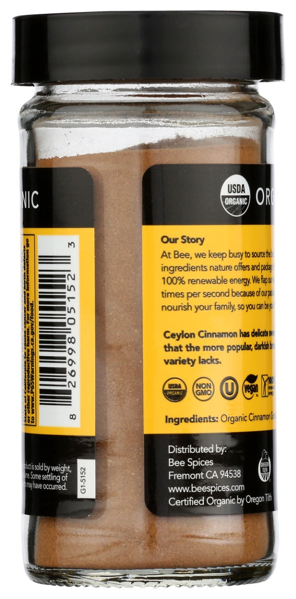 Beespices: Organic Cinnamon Ground Ceylon, 1 Oz