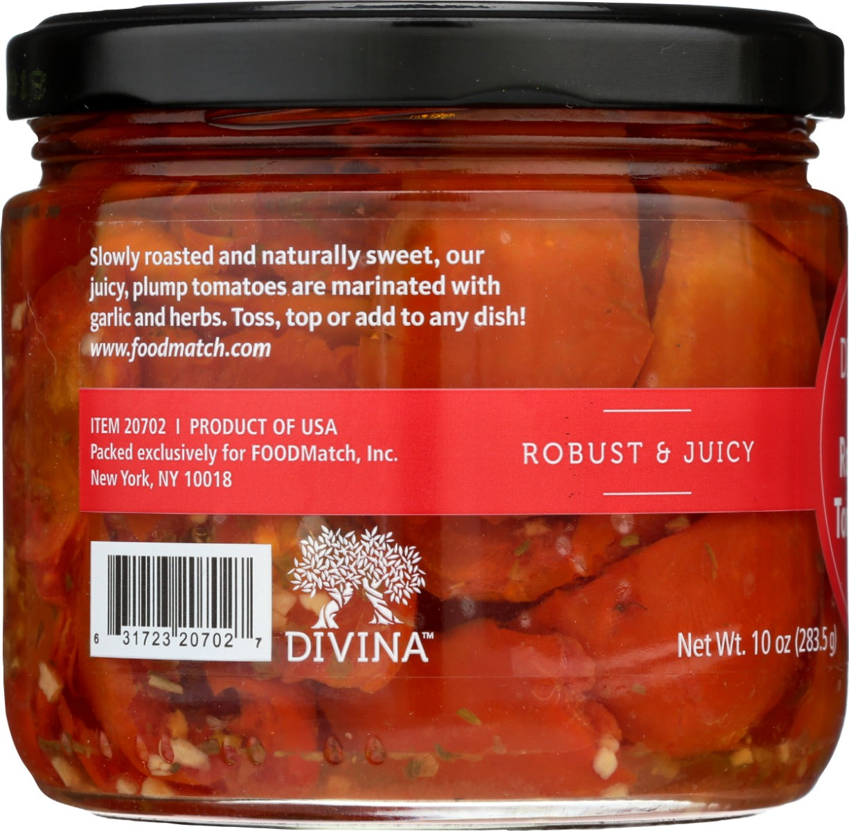 Divina: Roasted Red Tomatoes, 10 Oz