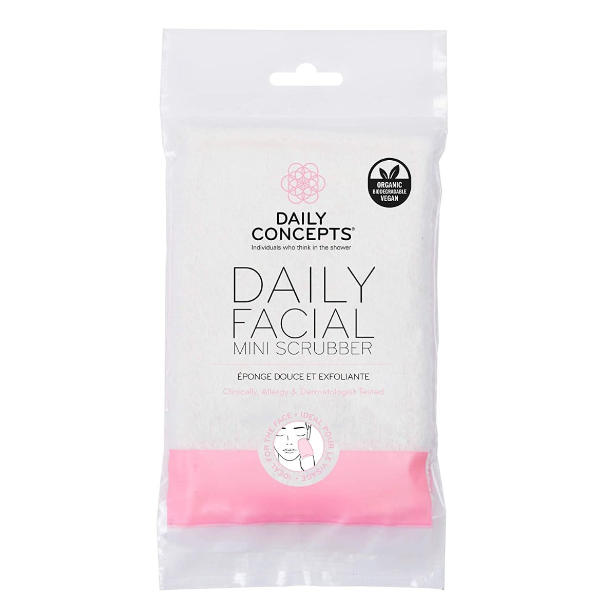 Daily Concepts: Mini Facial Scrubber, 0.5 Oz