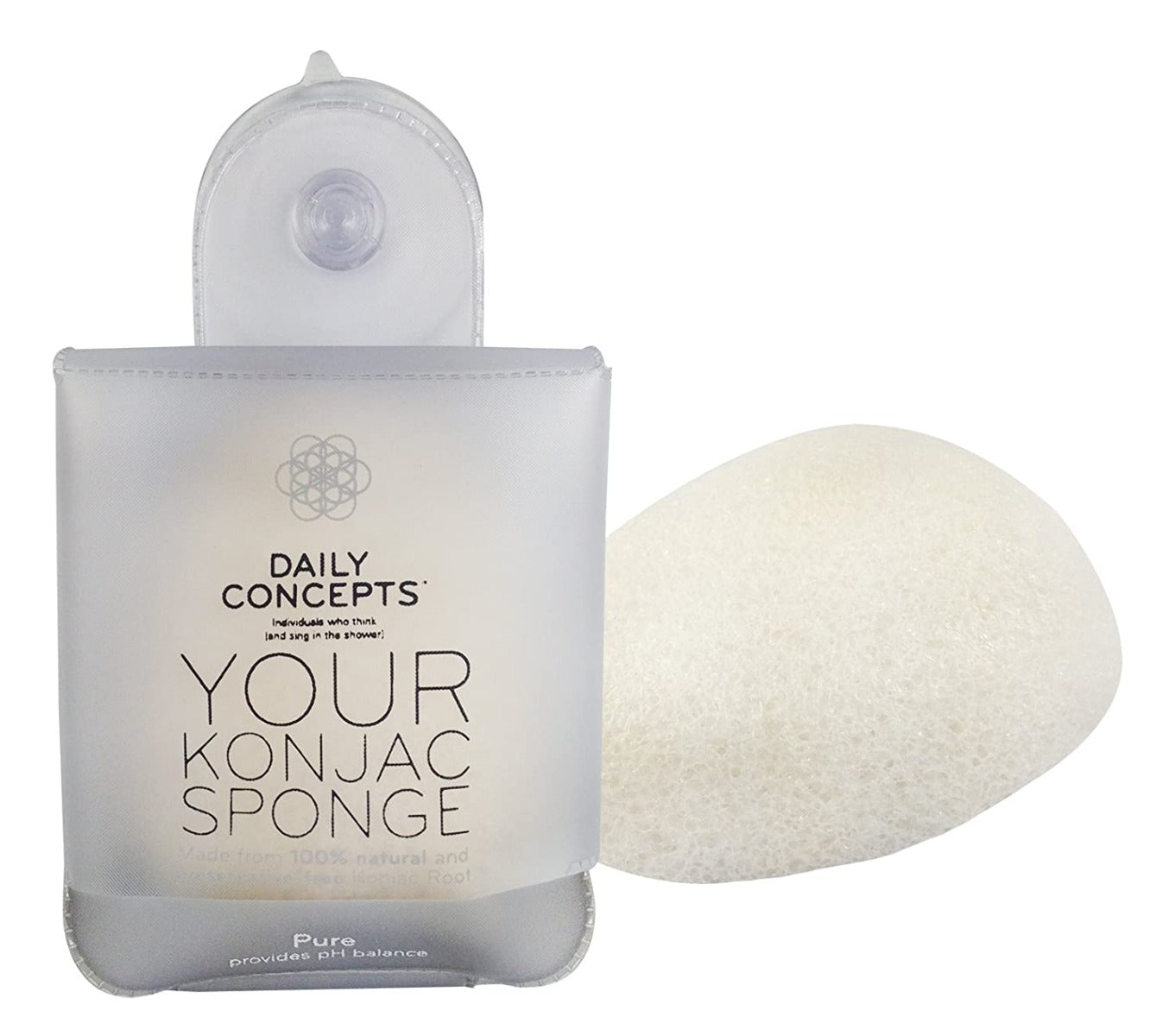 Daily Concepts: Konjac Sponge Pure, 0.7 Oz