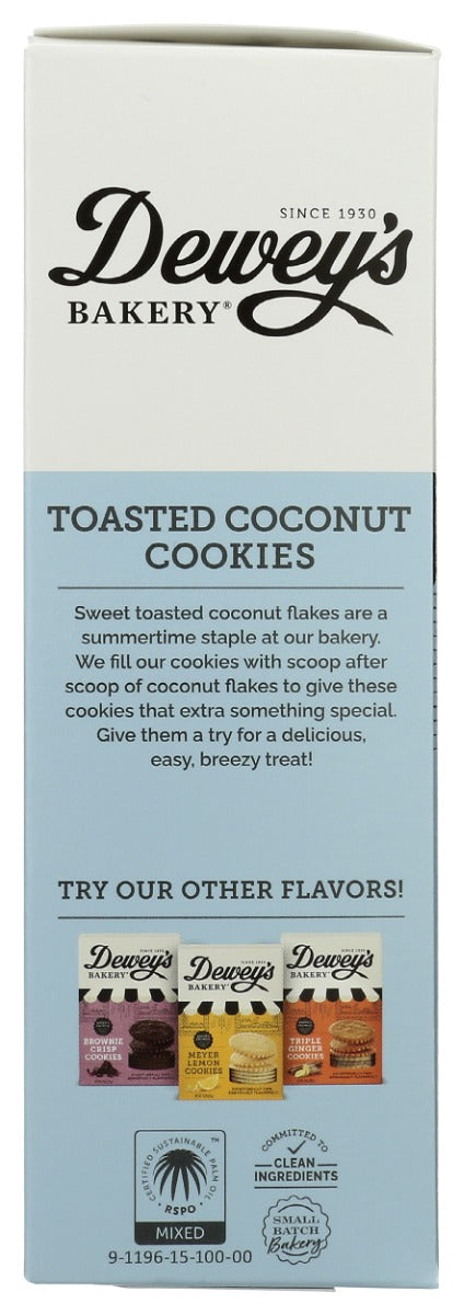 Deweys: Toasted Coconut Cookies, 9 Oz