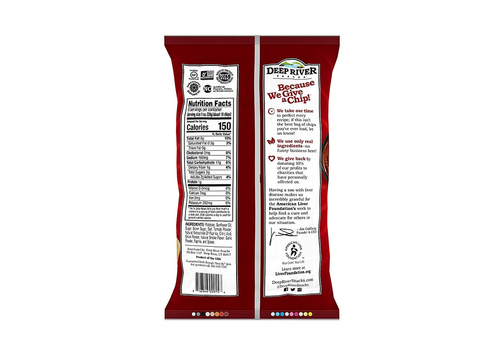 Deep River: Mesquite Bbq Kettle Cooked Potato Chips, 8 Oz