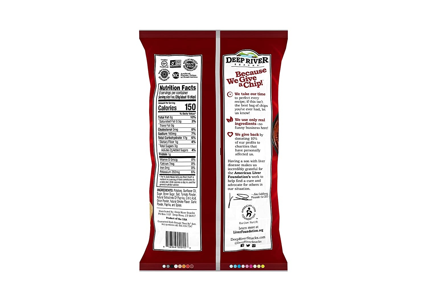 Deep River: Mesquite Bbq Kettle Cooked Potato Chips, 8 Oz