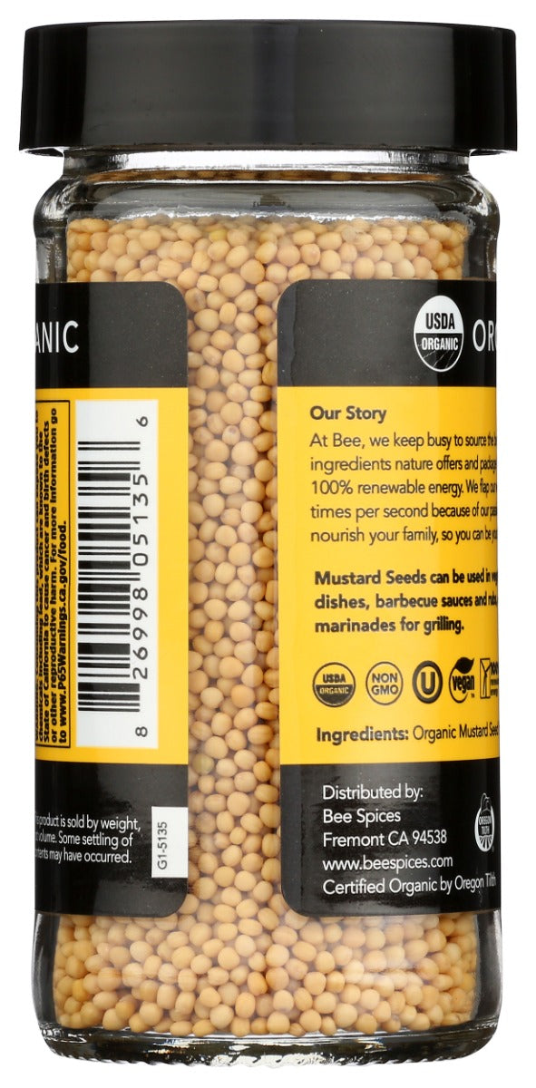 Beespices: Organic Mustard Seed Yellow, 2.5 Oz