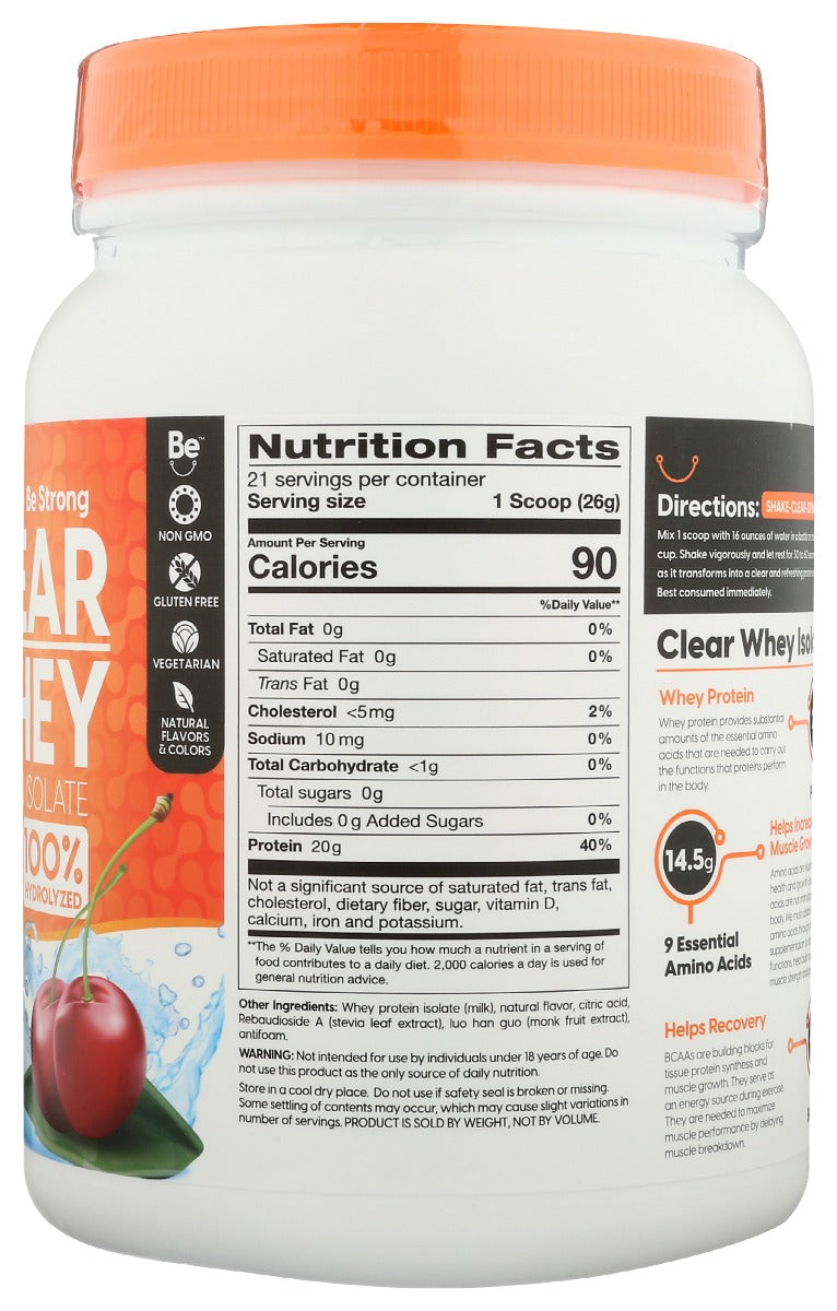 Doctors Best: Clear Whey Protein Isolate Cherry Rush, 546 Gm