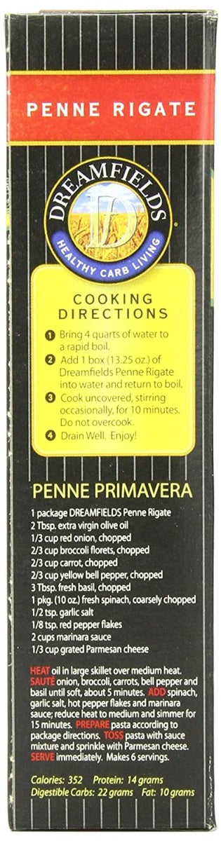 Dreamfields: Penne Rigate Pasta, 13.25 Oz