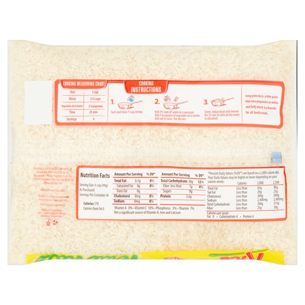 Verde Valle: Rice Long Grain, 4 Lb