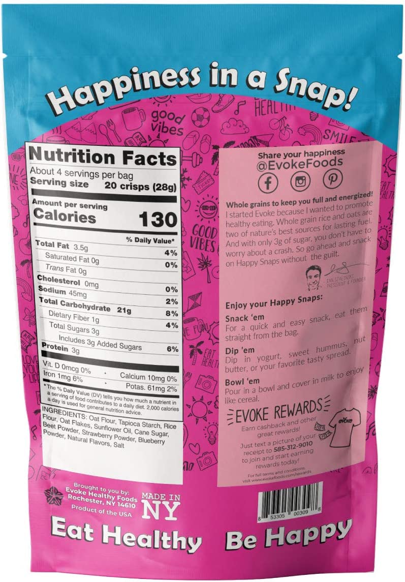 Evoke Healthy Foods: Oat Berry Crisps, 4 Oz