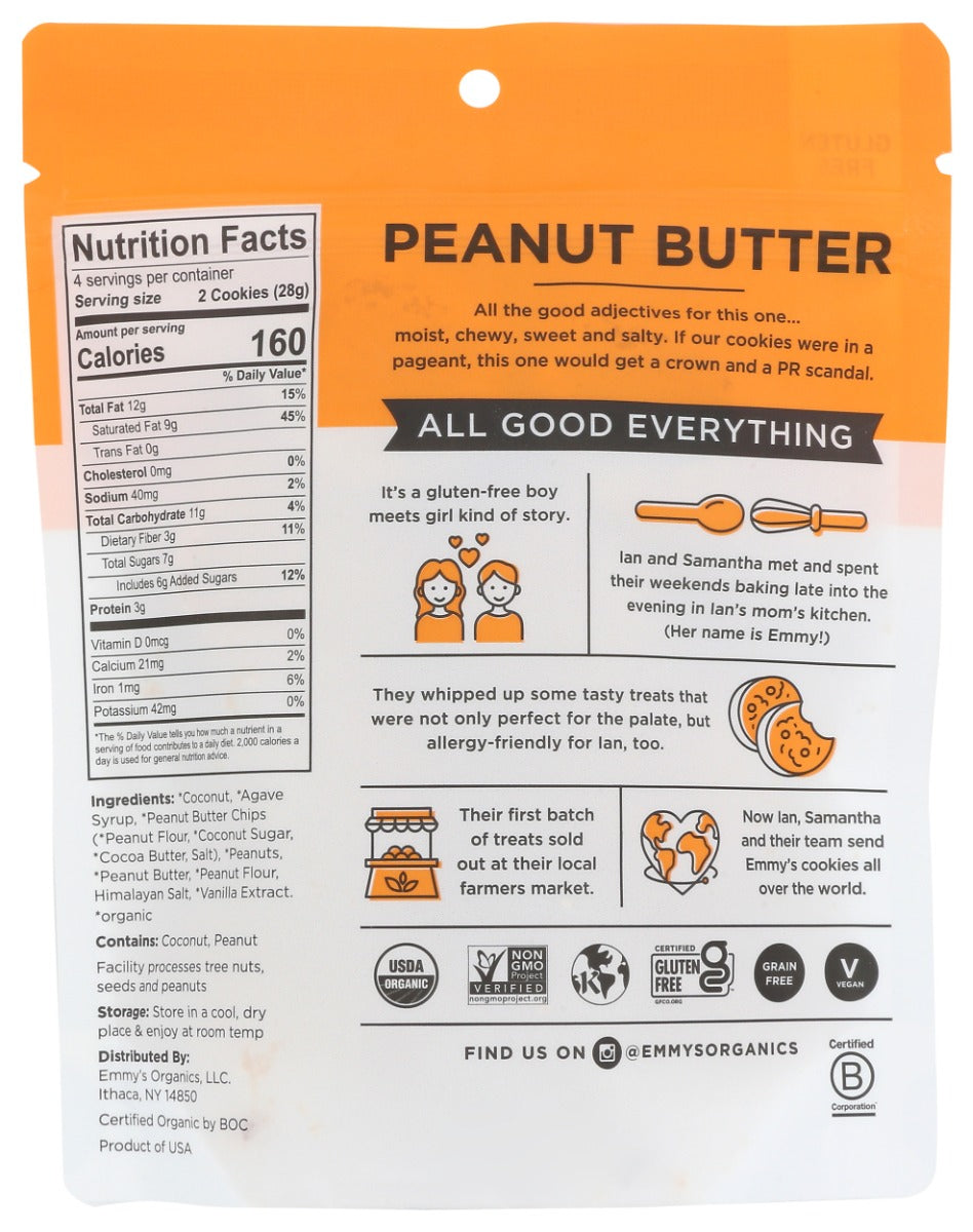 Emmysorg: Peanut Butter Coconut Cookies, 4 Oz