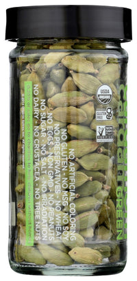 Spicely Organics: Organic Cardamom Pods Green Jar, 1.2 Oz