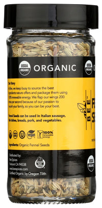 Beespices: Organic Fennel Seeds, 1.2 Oz