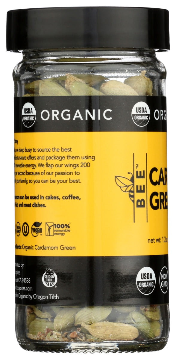 Beespices: Organic Cardamom Green, 1.2 Oz