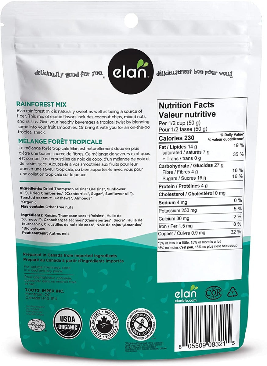 Elan: Organic Rainforest Mix, 5.3 Oz