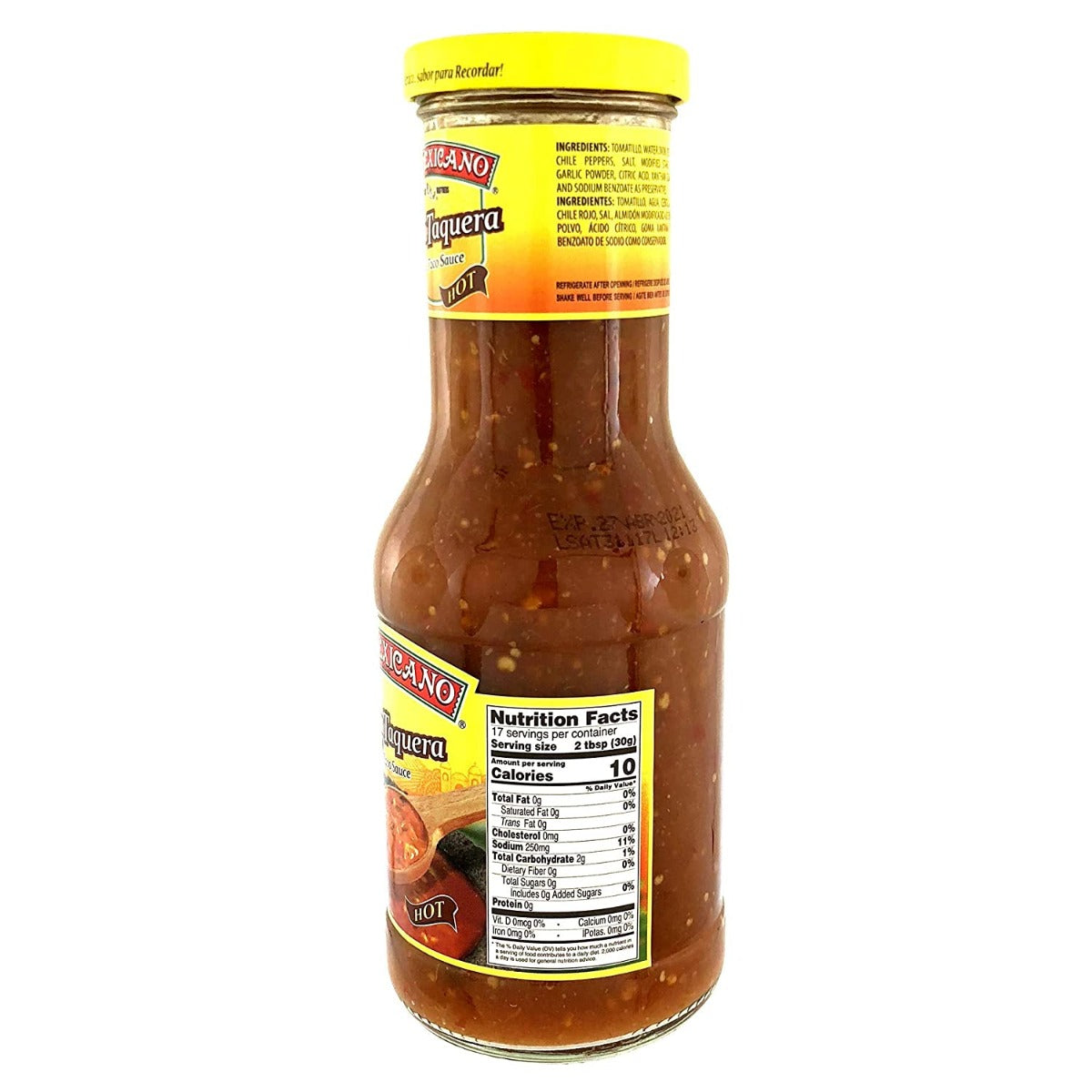 El Mexicano: Salsa Hot Taquera, 17.6 Oz