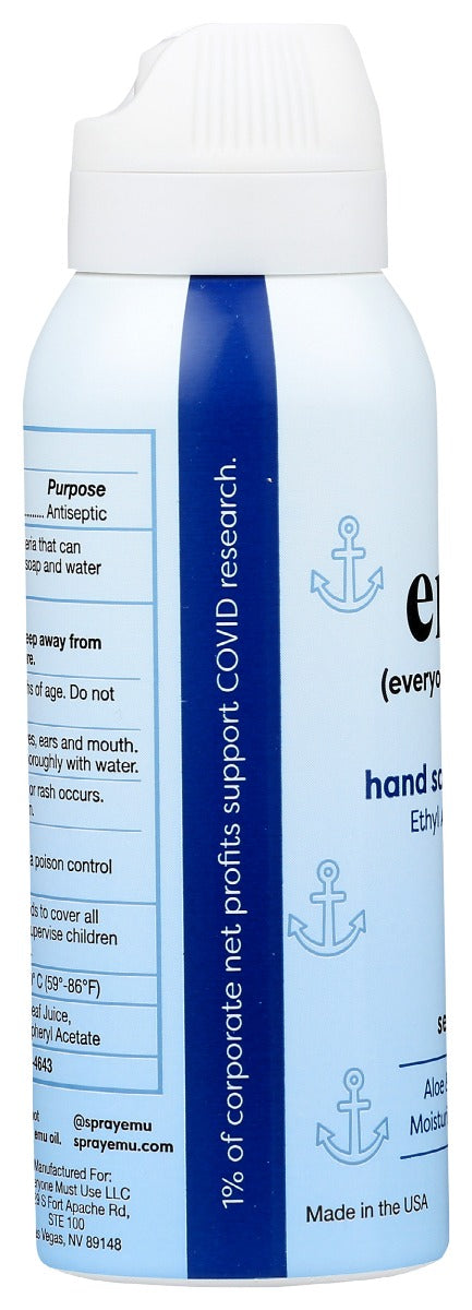 Emu: Sea Salt Hand Sanitizer Mist, 2.2 Oz