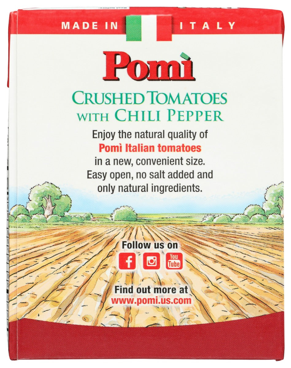 Pomi: Crushed Tomatoes With Chili Pepper, 13.8 Oz