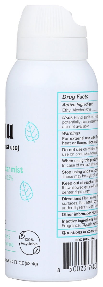 Emu: Mint Hand Sanitizer Mist, 2.2 Oz