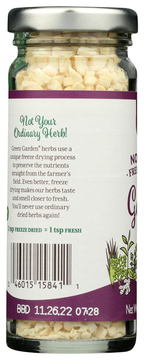 Green Garden: Non Gmo Garlic Freeze Dried Herbs, 0.95 Oz