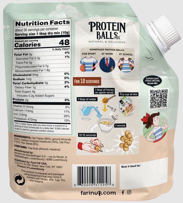 Farin Up: Nuts Protein Balls Mix, 10 Oz