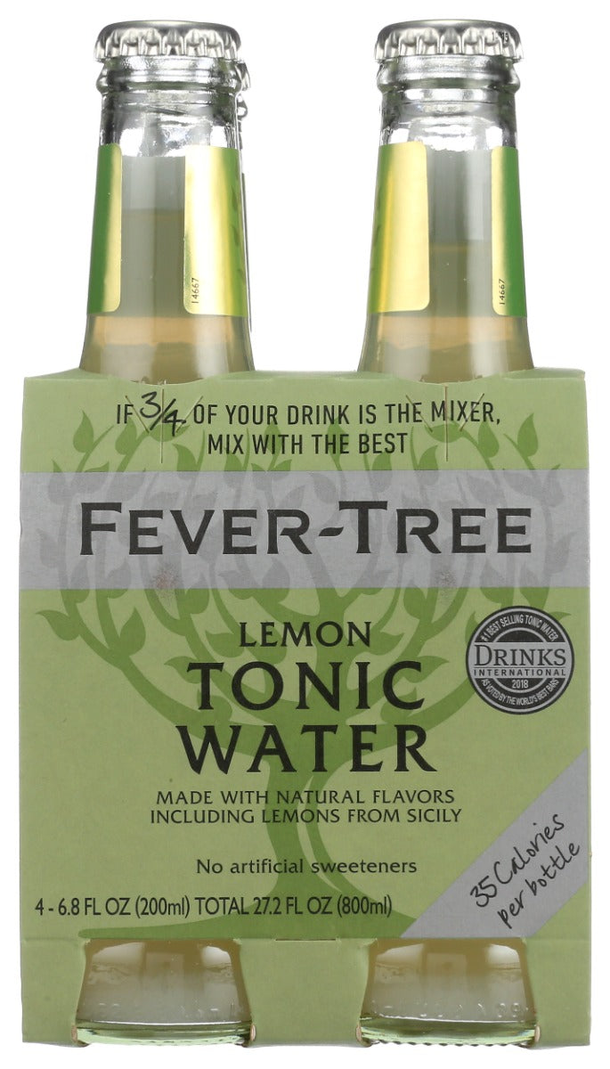 Fever Tree: Lemon Tonic 4Pk, 27.2 Fo