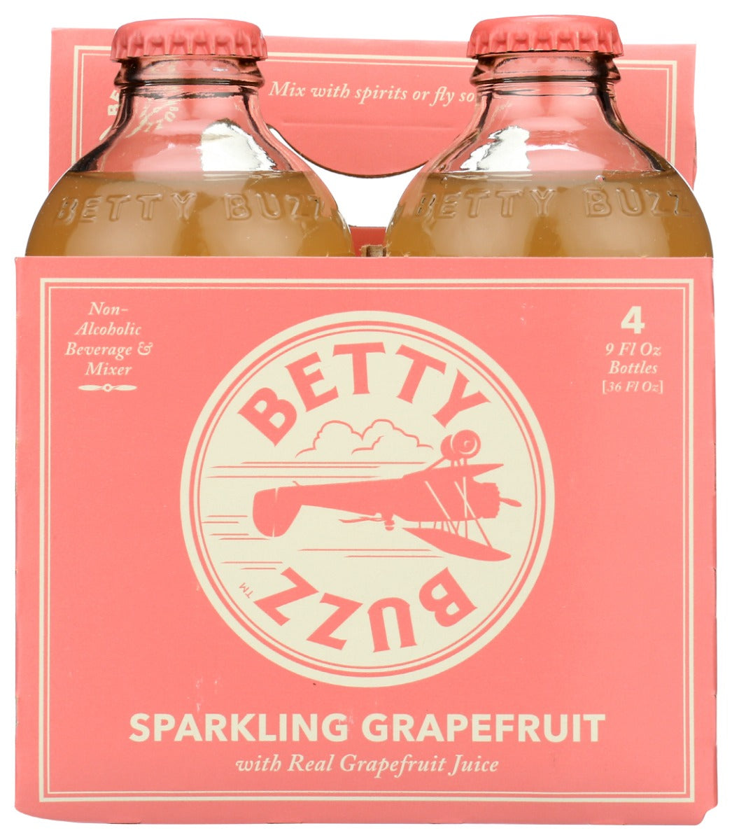 Betty Buzz: Sparkling Grapefruit Bottles 4Pk, 36 Fo