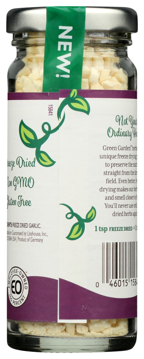 Green Garden: Non Gmo Garlic Freeze Dried Herbs, 0.95 Oz