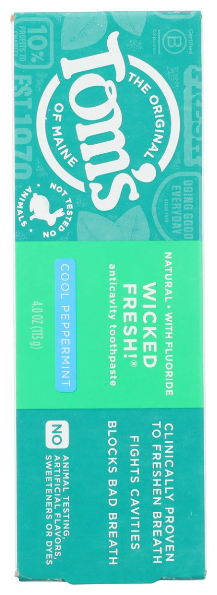 Toms Of Maine: Wicked Fresh Toothpaste Cool Peppermint, 4 Oz